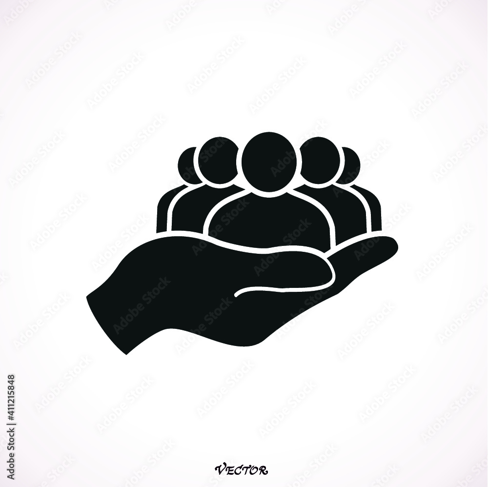 Human resources icon. Vector illustration. Human resources icon. Vector illustration.