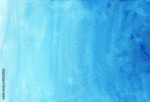 青の手描き水彩背景素材