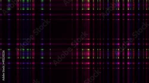 Colorful lines on black background illusion motions