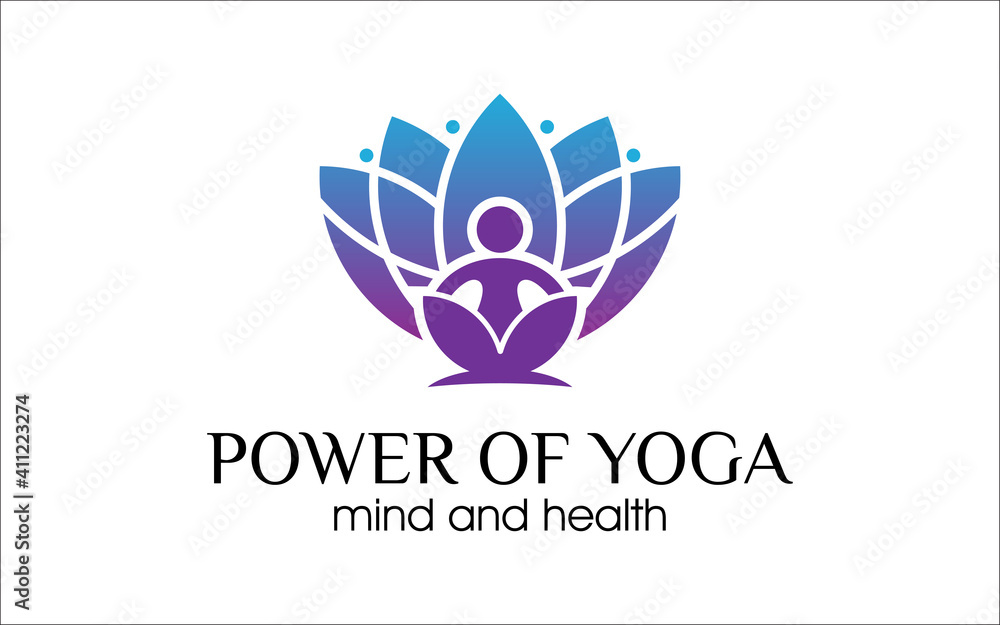 Illustration vector graphic of yoga meditation studio logo design template Illustration vector graphic of yoga meditation studio logo design template
