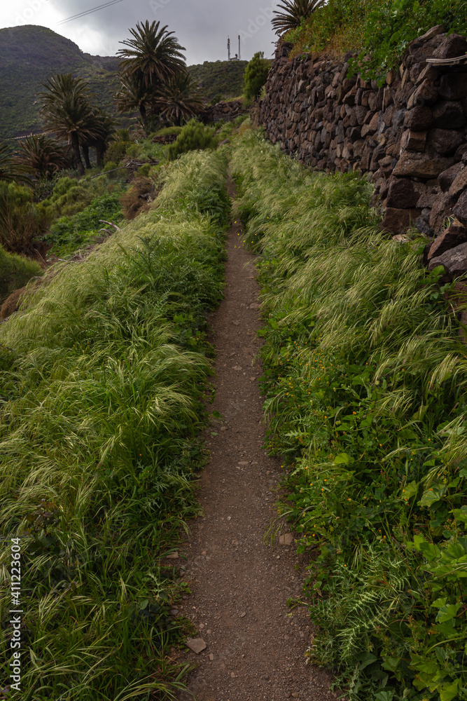 Masca, Tenerife, mountain landscape and trails. A touristic destination. Masca, Tenerife, mountain landscape and trails. A touristic destination.