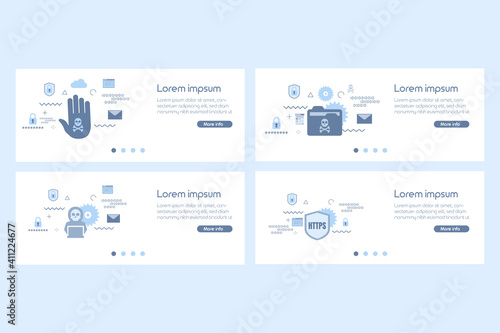 Hacker banner concept. vector illustration
