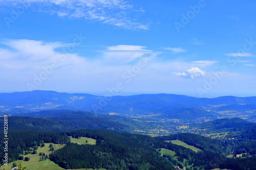 widok ze szczytu góry © Grzegorz
