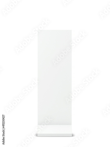 Blank display stand for advertising mockup