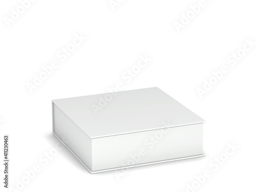 Blank box packaging mockup © montego6