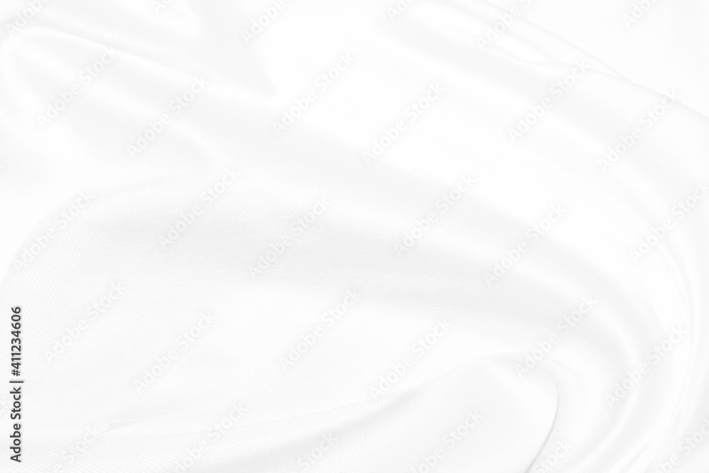 Obraz premium beauty white textile clean and soft fabric abstract smooth curve shape decorate fashion background