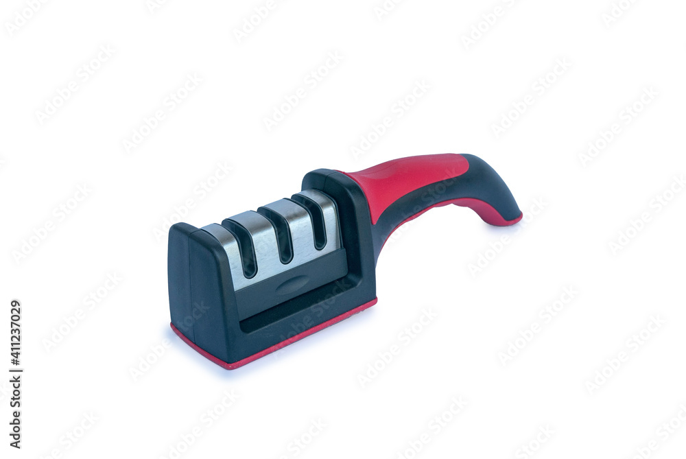 Knife sharpener isolated on a white background. Knife sharpener isolated on a white background.