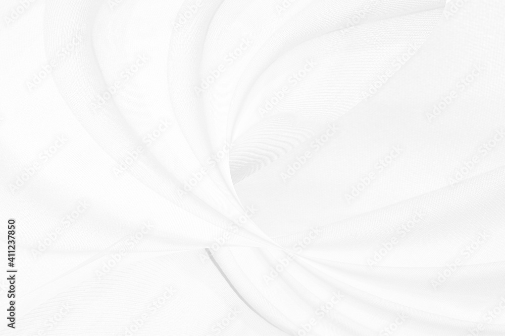 soft fabric Clean woven decorative fashion textile white abstract smooth curve shape background soft fabric Clean woven decorative fashion textile white abstract smooth curve shape background