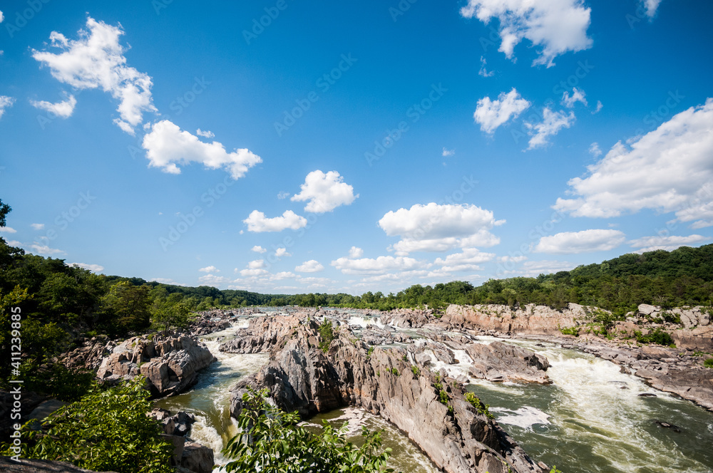 Great Falls, VA, USA, water falls, landscape, nature