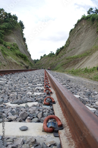 railroad tracks in Barru South Sulawesi