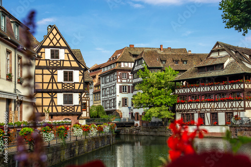 Schilderij op canvas Little France (La Petite France), a historic quarter of the city of Strasbourg in eastern France