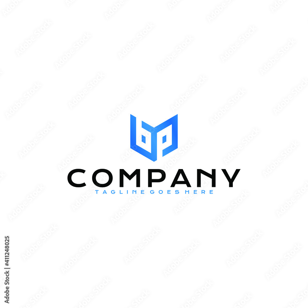 logo for company initial B and P
