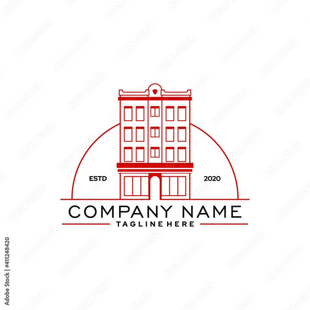 Obraz premium company logo apartement, building