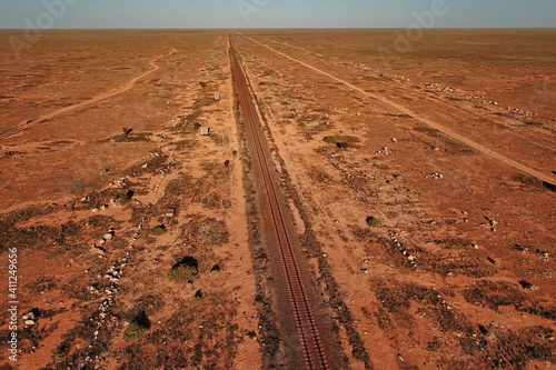 Indian-Pacific Railway across the Australian outback