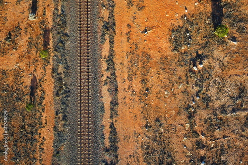 Indian-Pacific Railway across the Australian outback photo