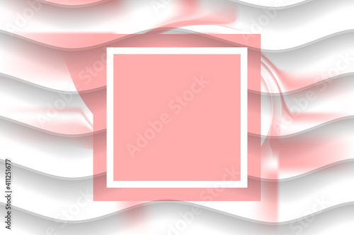 Abstract geometric background with gradient mesh. Wallpaper in white-pink color. Wedding celebration. Presentation title slide design template for business, corporate, party, festive, seminar and talk