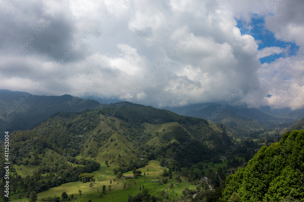 landscape with clouds