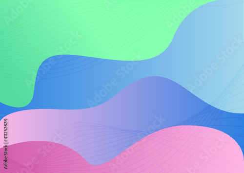 Fondo abstracto minimalista con degradado colores pastel y líneas