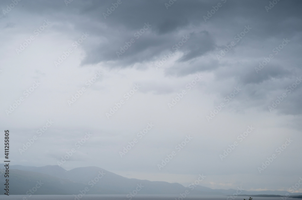 storm over the sea