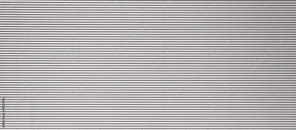 Fototapeta premium Texture of a corrugated sheet metal aluminum facade