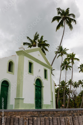 tree in front of a church - Praia dos Carneiros - Pernambuco - Litoral brasileiro