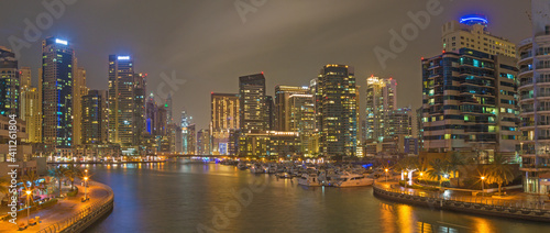 Dubai - The nightly panorama of Marina. © Renáta Sedmáková