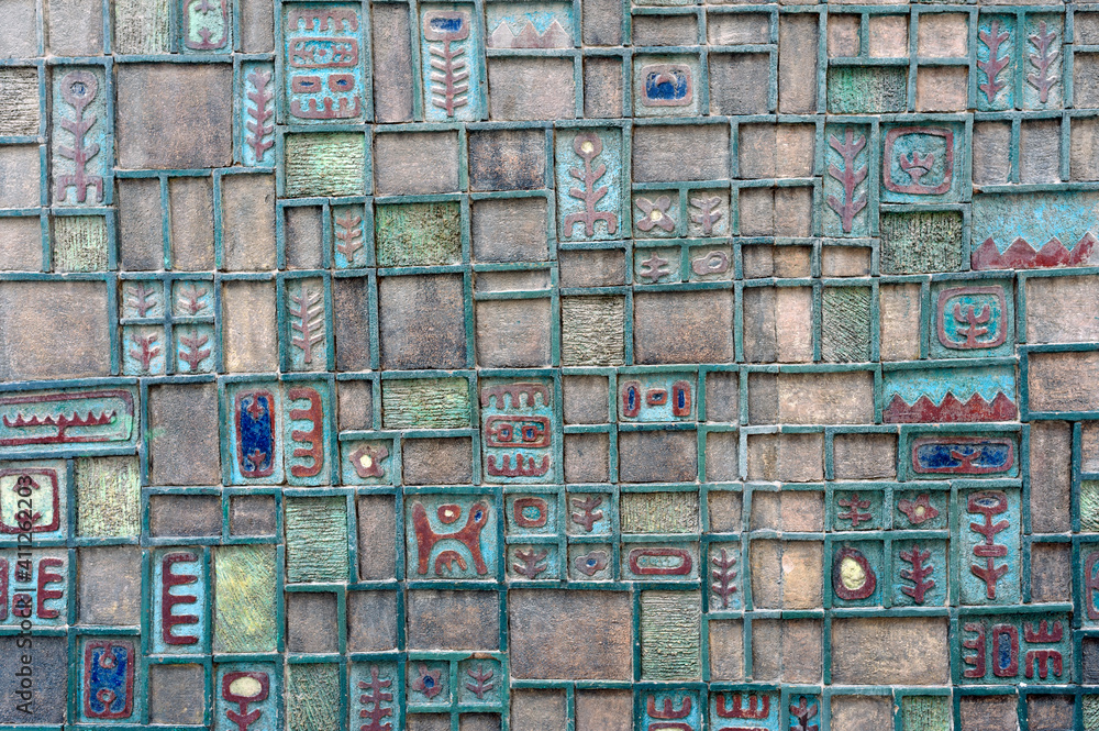 Fototapeta premium old figured wall 