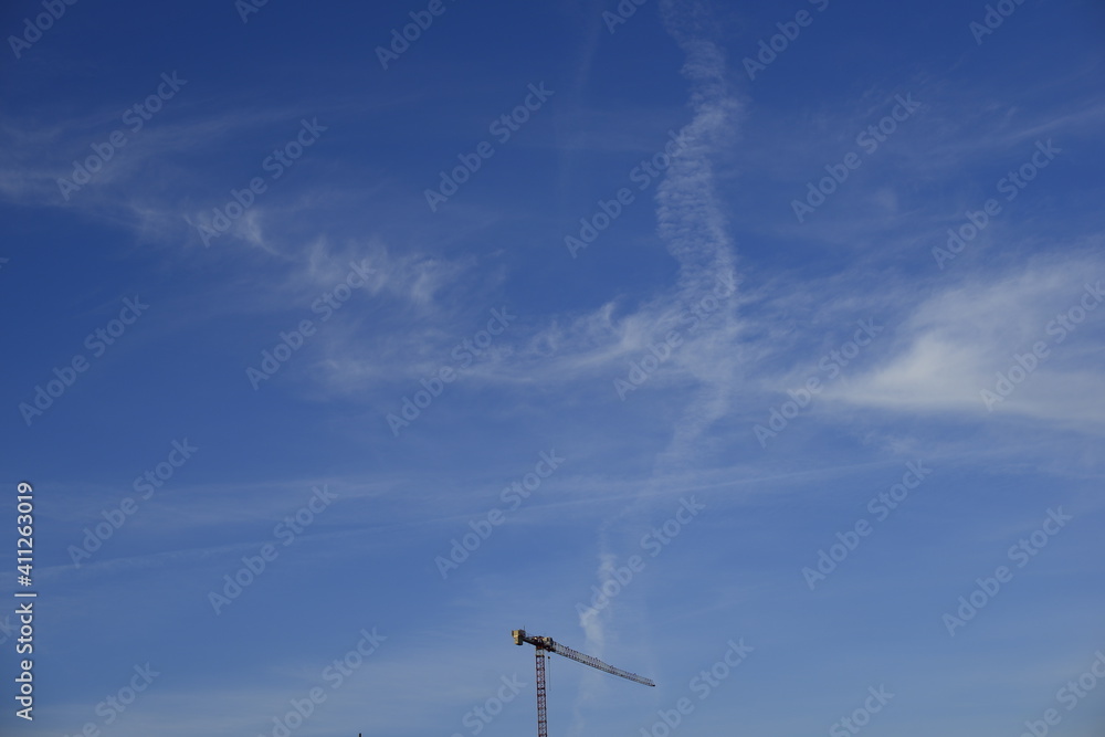crane and sky crane and sky