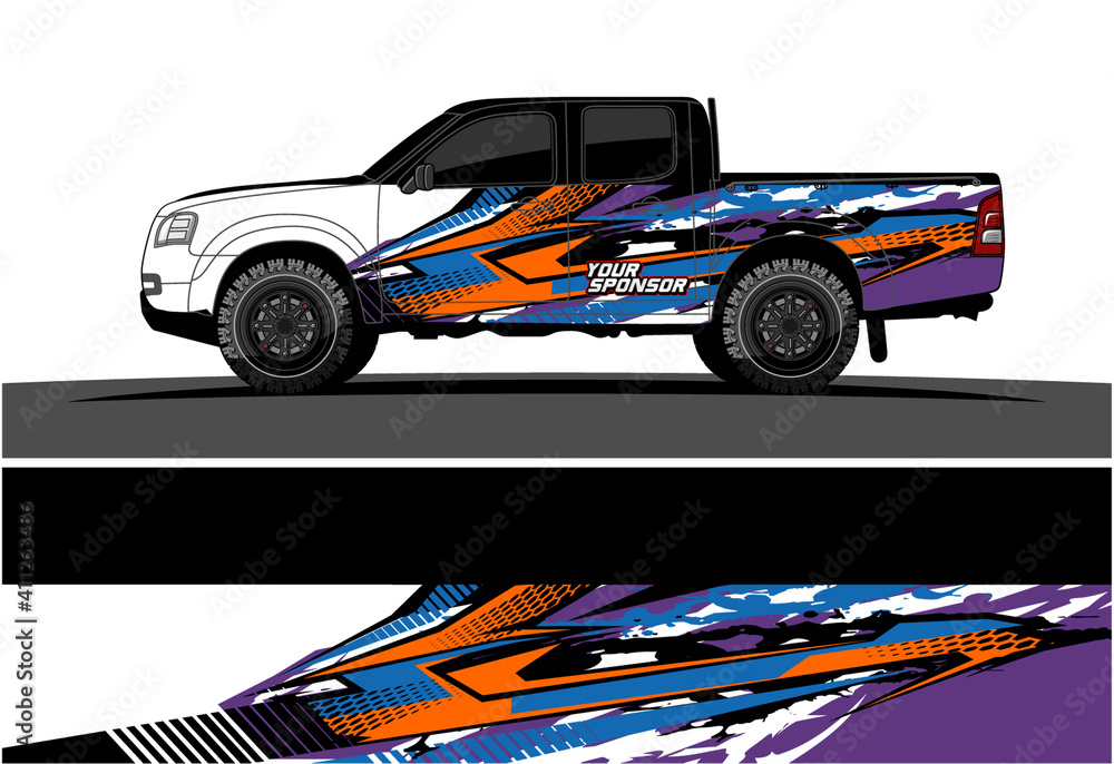 Car wrap graphic racing abstract strip and background for car wrap and vinyl sticker - Vector
Car wrap graphic racing abstract strip and background for car wrap and vinyl sticker - Vector