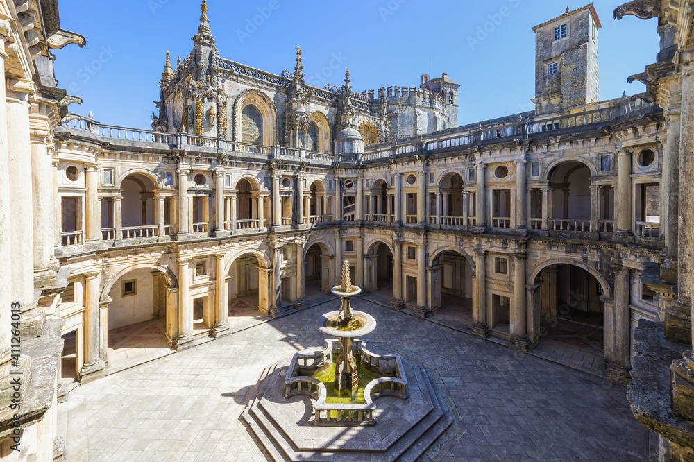 Convent of the Order of Christ, Great cloister, Tomar, Estremadura, Ribatejo, Portugal