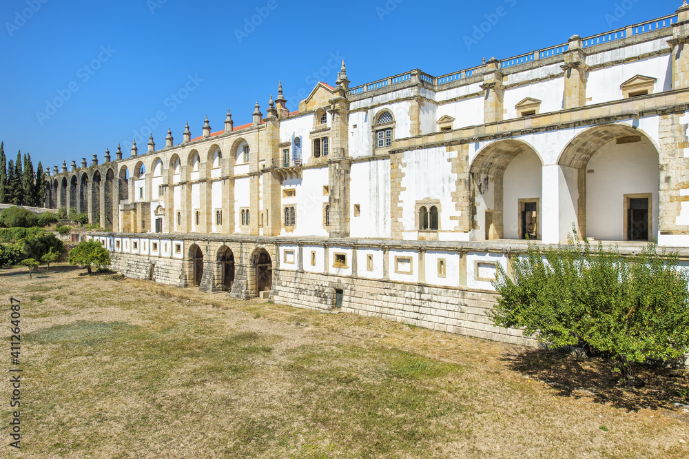 Convent of the Order of Christ, Outside of the raven cloister and aqueduct, Tomar, Estremadura, Ribatejo, Portugal, Unesco World Heritage Site