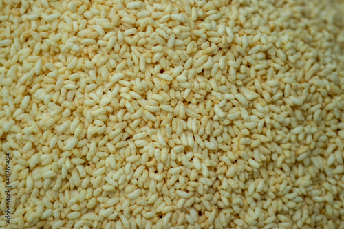 Muri or puffed white rice is famous savory of asia subcontinent food