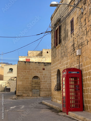 British phone-booth in a village in Gozo, Malta