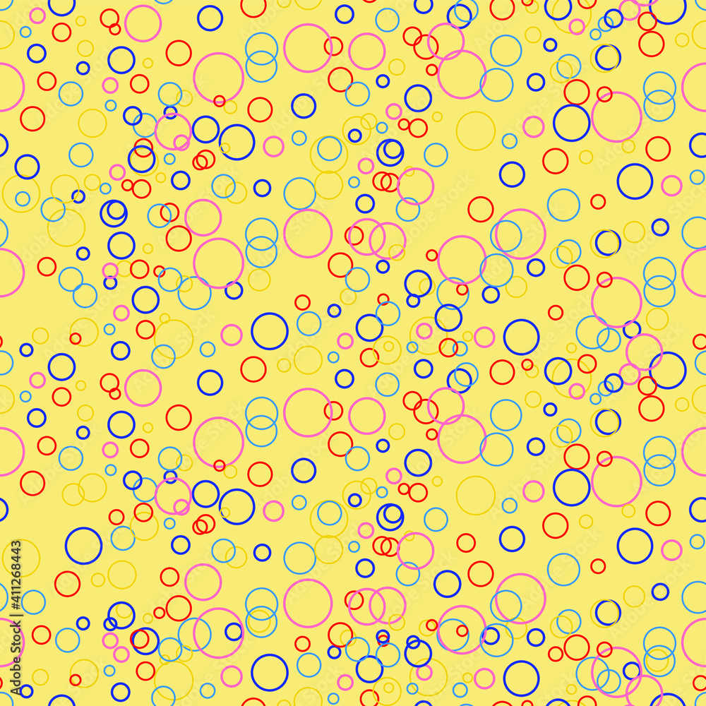 Seamless vector pattern with a lot of multi-colored little bubbles. Print for packaging design, fabric, textile, wrapping paper Seamless vector pattern with a lot of multi-colored little bubbles. Print for packaging design, fabric, textile, wrapping paper