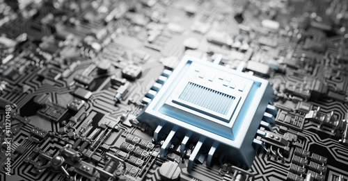 Plakat Modern circuit board, hardware