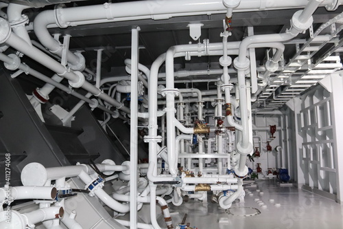 pipeline of a ship
