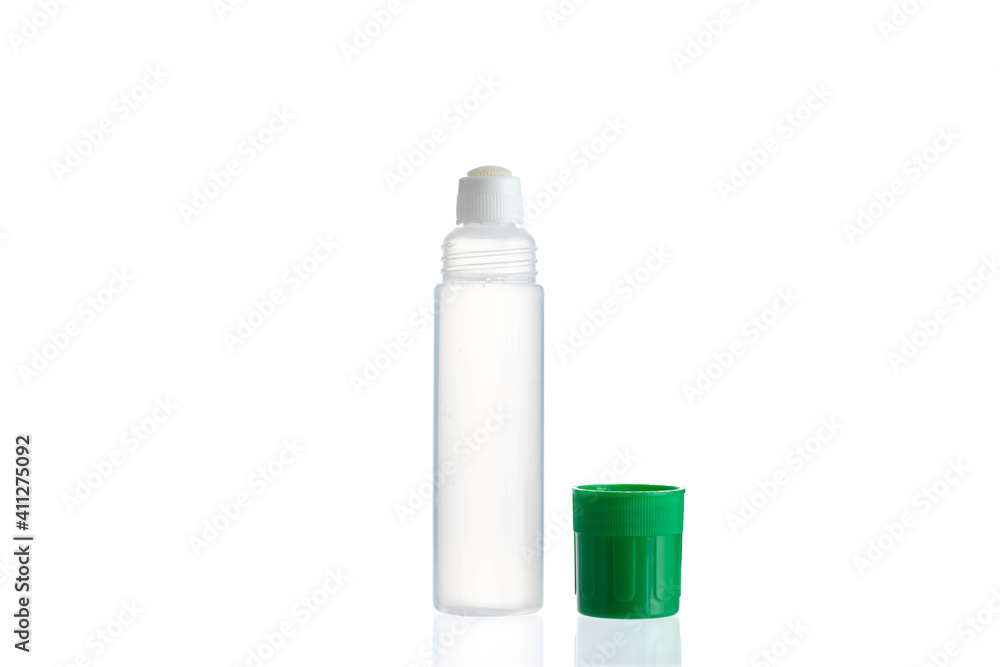 Liquid glue, isolated on white background Liquid glue, isolated on white background