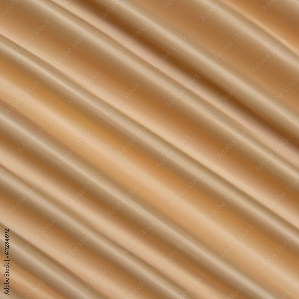 Obraz premium Beautiful Gold Silk. Drapery Textile Background, Illustration. eps 10