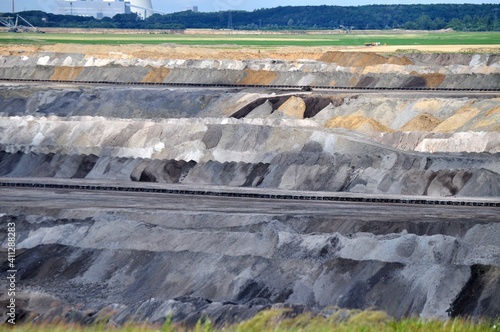 Tagebau in Deutzen, verschiedene Schichten