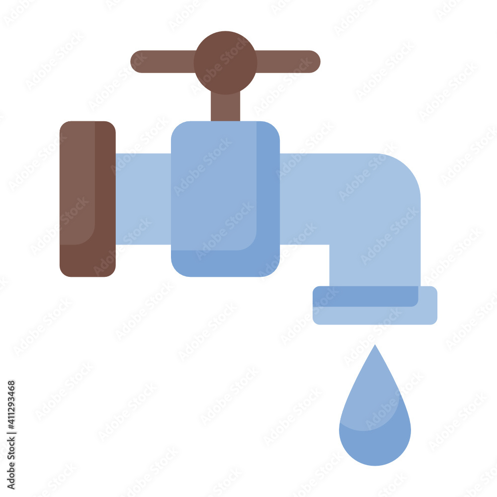 water faucet icon design flat style water faucet icon design flat style