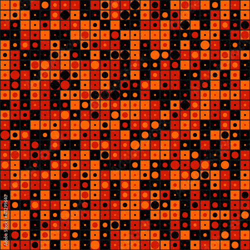 Abstract Geometric Pattern generative computational art illustration