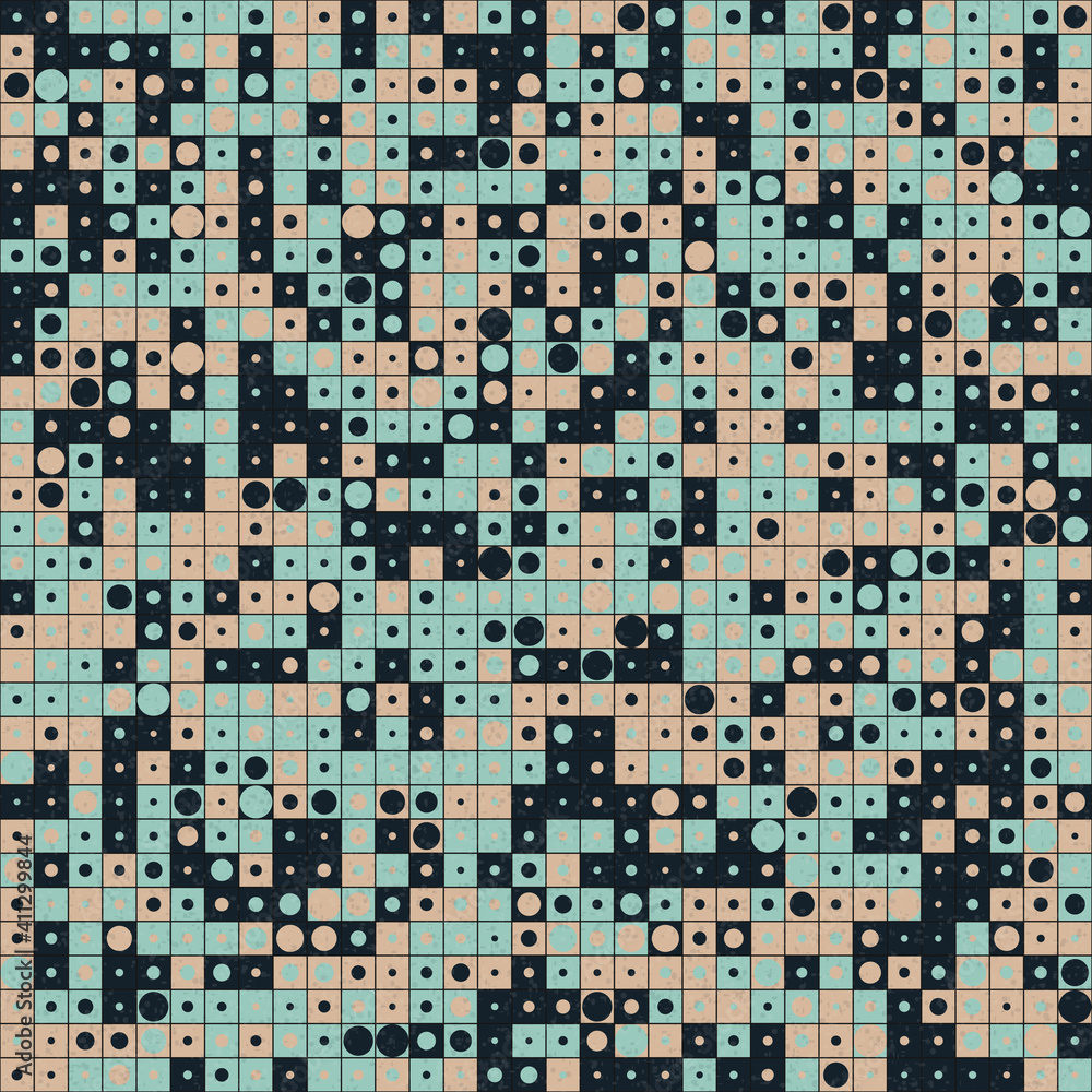 Fototapeta premium Abstract Geometric Pattern generative computational art illustration