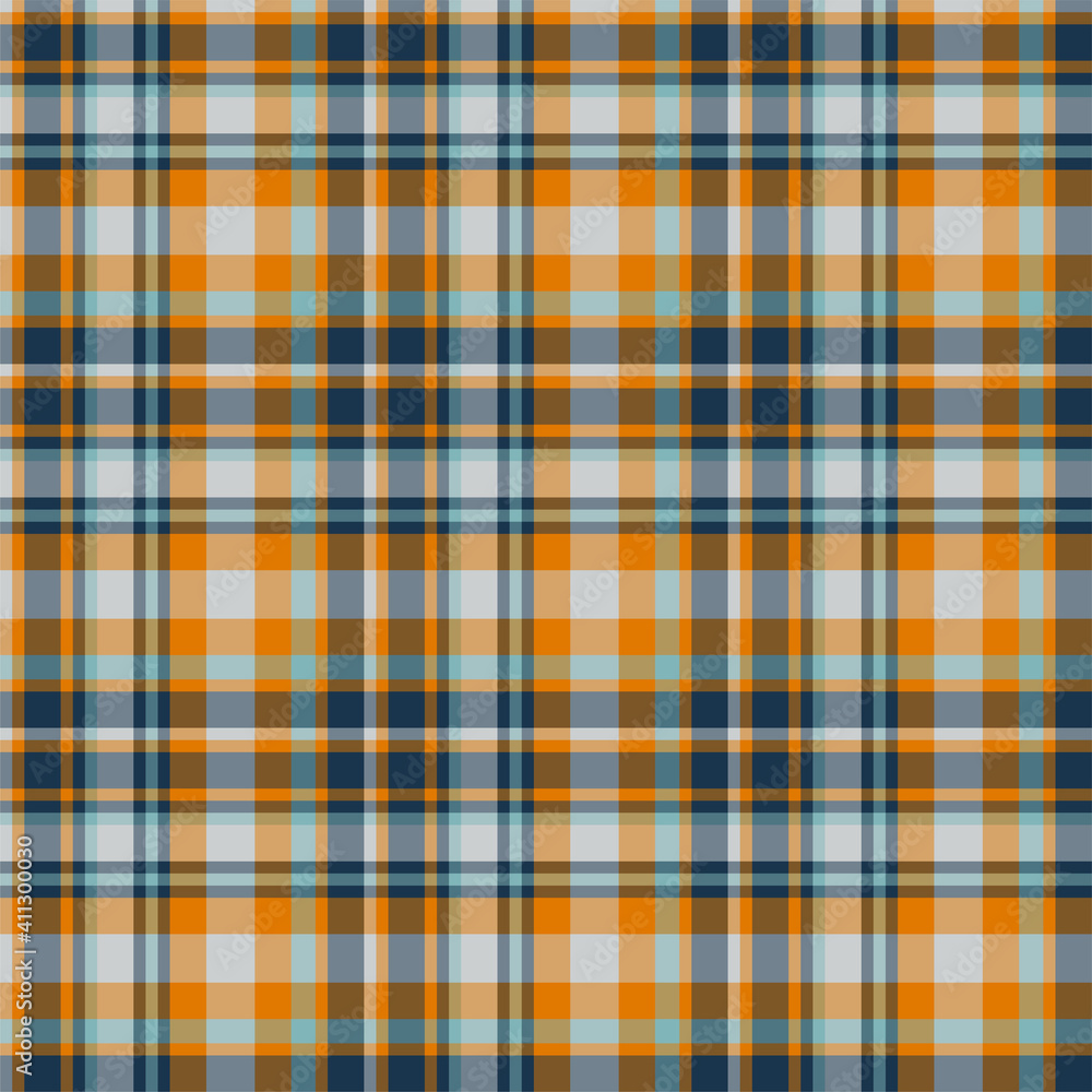 Plaid seamless pattern. Vector background of textile ornament. Flat fabric design. Plaid seamless pattern. Vector background of textile ornament. Flat fabric design.