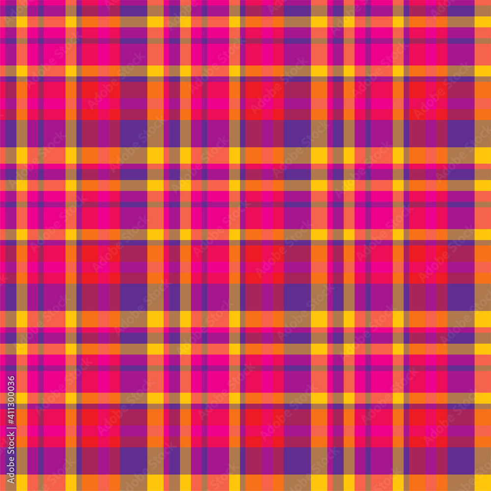 Plaid seamless pattern. Vector background of textile ornament. Flat fabric design. Plaid seamless pattern. Vector background of textile ornament. Flat fabric design.