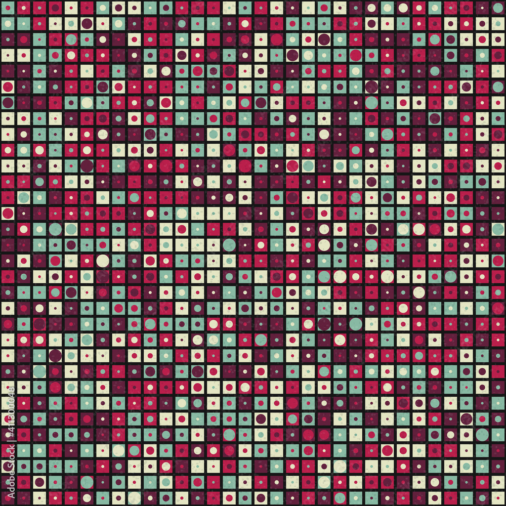 Fototapeta premium Abstract Geometric Pattern generative computational art illustration