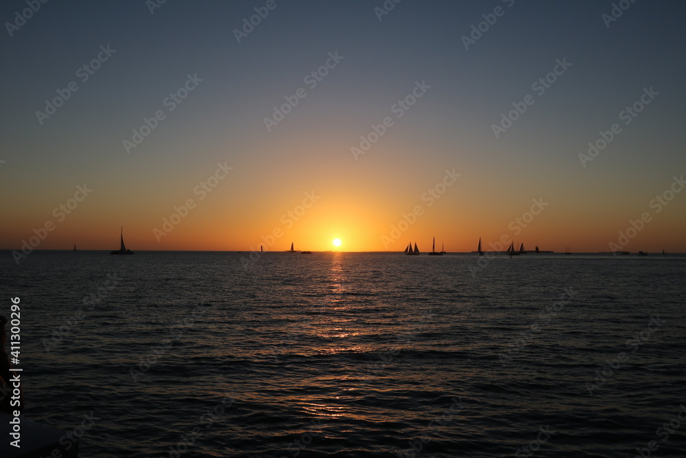 Holiday in Key West at Mallory Square, Florida USA