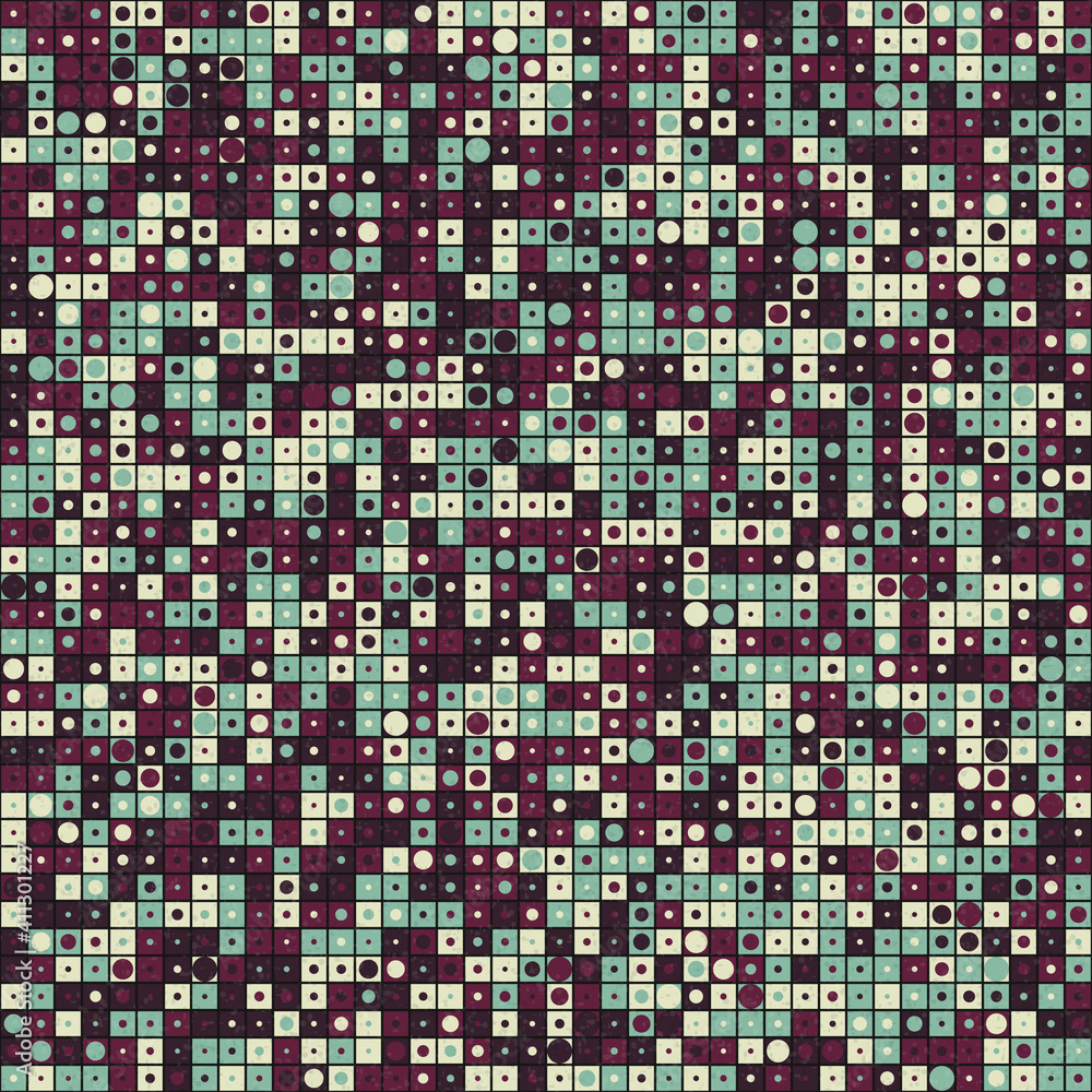 Fototapeta premium Abstract Geometric Pattern generative computational art illustration