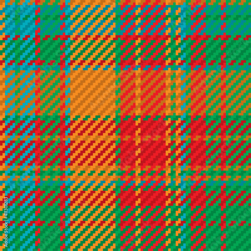 Seamless pattern of scottish tartan plaid. Repeatable background with check fabric texture. Vector backdrop striped textile print.