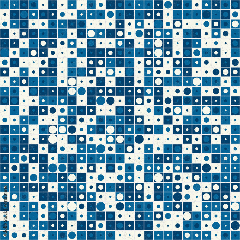 Fototapeta premium Abstract Geometric Pattern generative computational art illustration