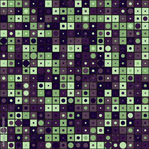 Abstract Geometric Pattern generative computational art illustration